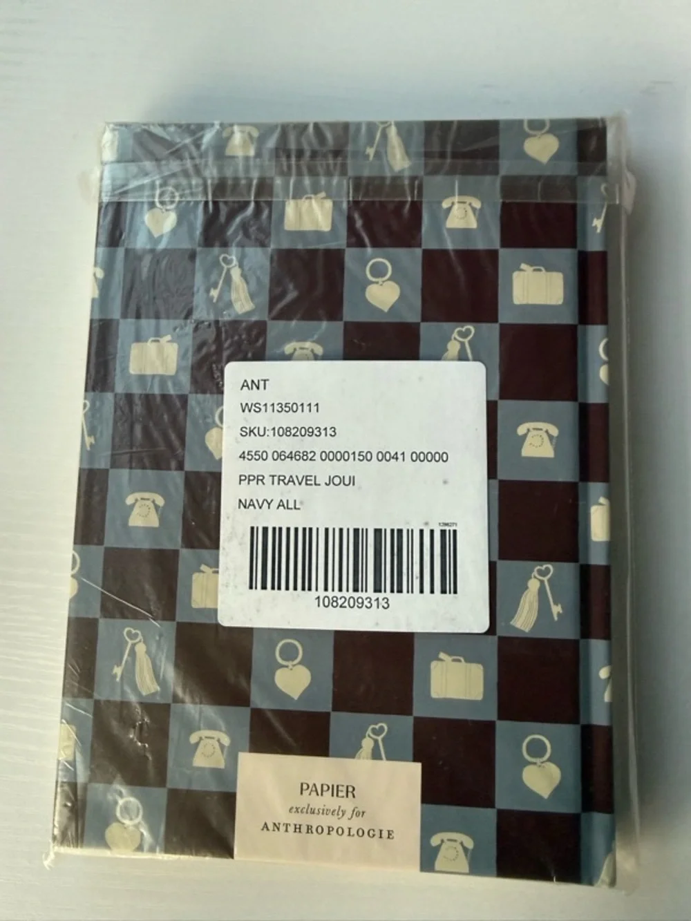 Anthropologie X Papier Check-In Charm A5 Hardback Travel Journal